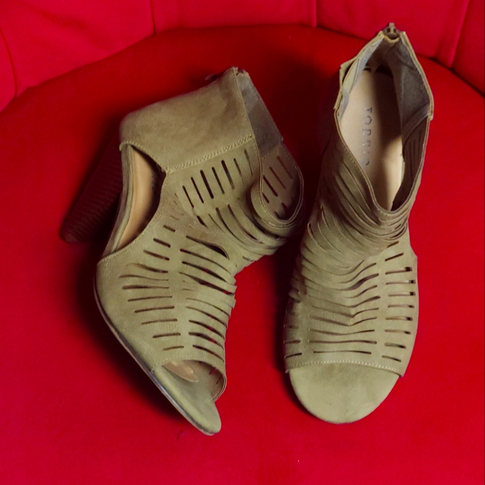 Torrid Khaki Peep Toe